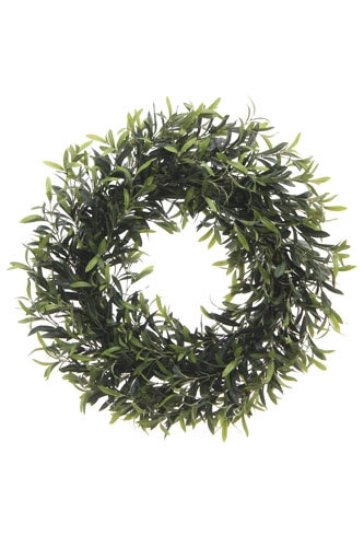 Couronne à feuilles d'olivier artificielle 30 po, 10 po x 30 po