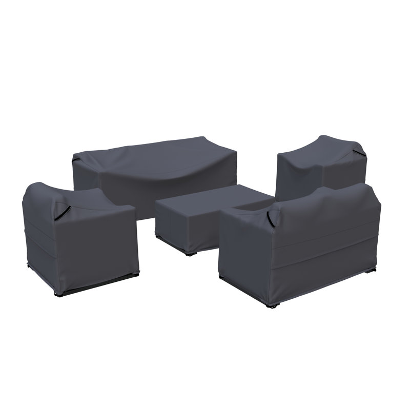Brandtley Aluminum Conversation Set Group Seating Patio Furniture Covers
