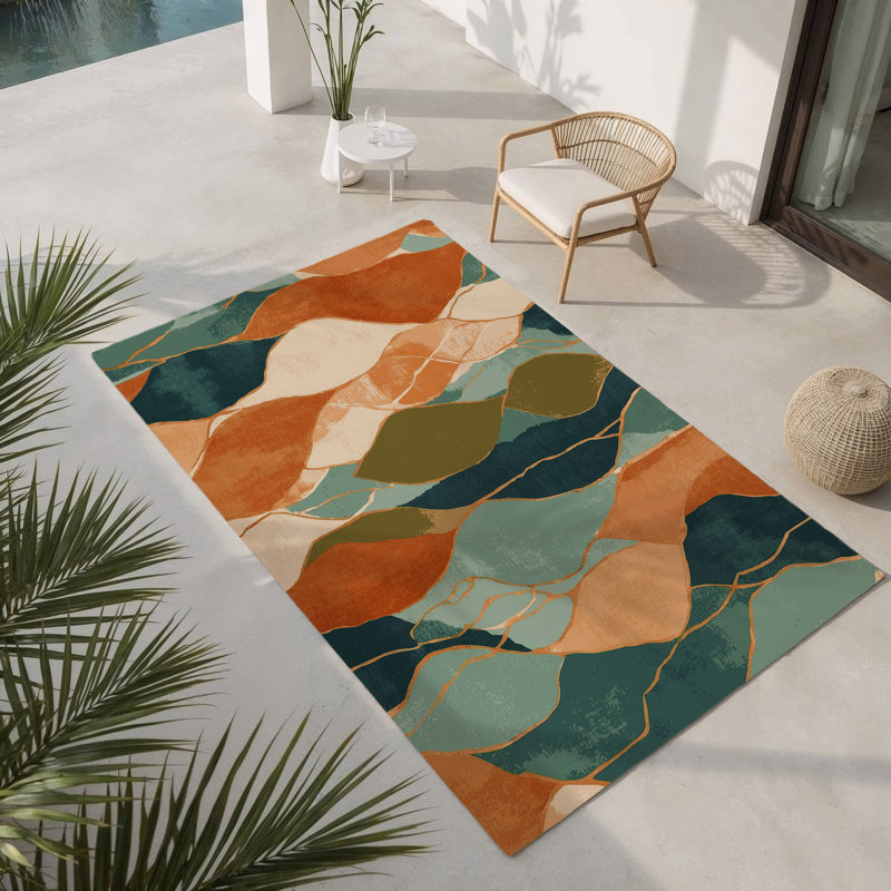 Tapis intérieur et extérieur Mossy Tides, Rectangle 9 pi x 12 pi
