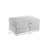 Modern Upholstered Faux Fur Square Storage Ottoman(Set Of 2)-30476200