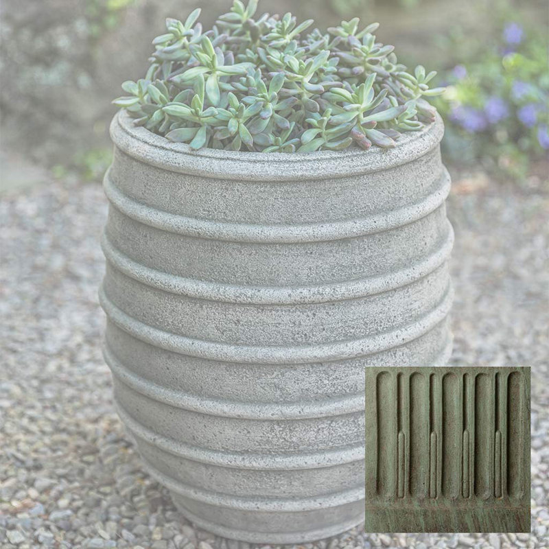 Pot de fleurs en béton coulé Ténériffe, Cuivre bronze
