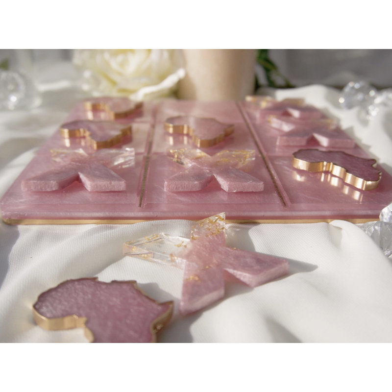 Tic Tac Toe Afrique - Quartz rose