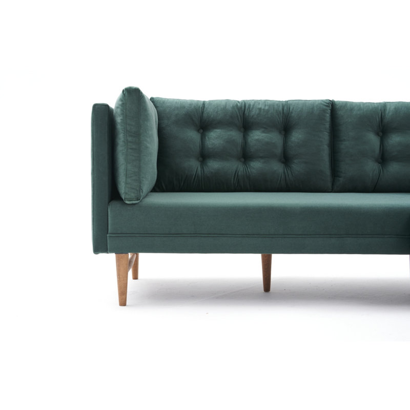 Canapé modulaire Gaberiel, 100 % polyester vert