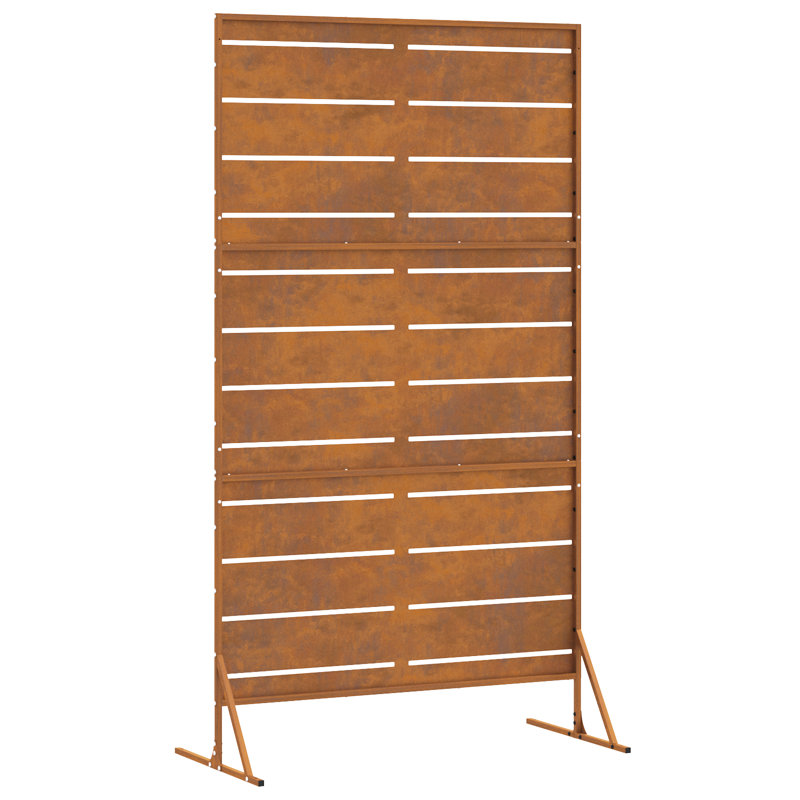 Steel Fence Panel Steel Medium Durable, Copper