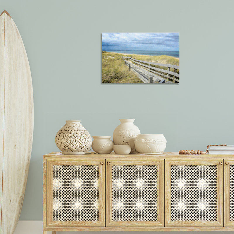 "Sandy Boardwalk View", art mural par Graffi *ee Studios, H 16 po x l 24 po