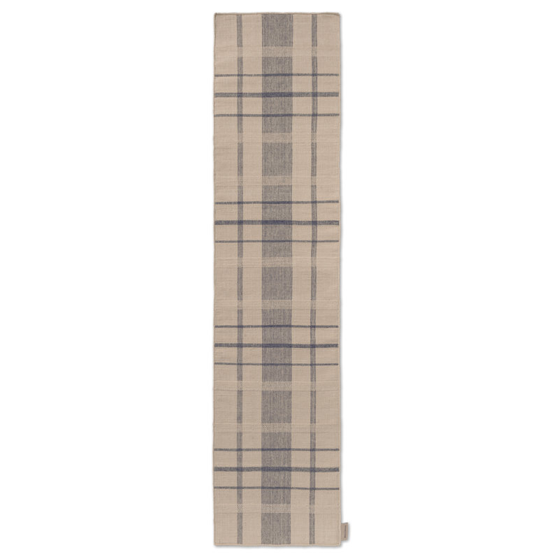 Block Stripe & Check Flatweave Striped Area Rug, Runner 2'4" x 9'10"
