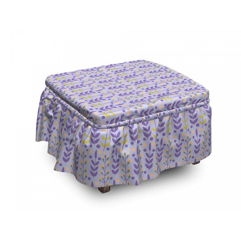 Housse pour repose-pieds à ressorts doodle nature