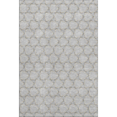 Premium Machine Washable Prisco Gray Rug