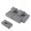Canapé modulaire surdimensionné moderne avec 2 chaises longues et 2 accoudoirs