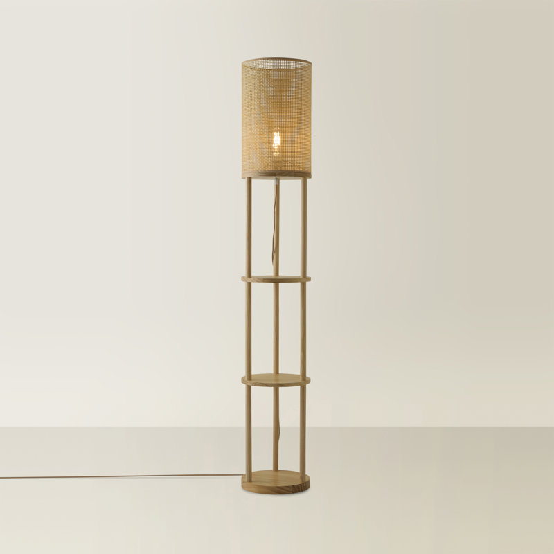 Akesha 152cm Brown/White Novelty Floor Lamp