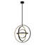 Luminaire suspendu sphérique 19,7 "mat à DEL noir