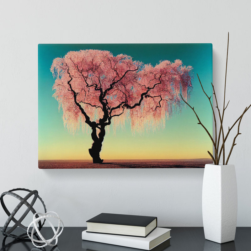 Evocative Weeping Willow Tree - Wrapped Canvas, 50cm H x 76cm W x 3cm D