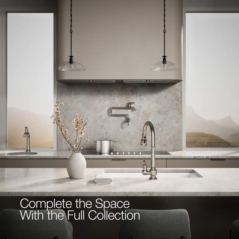 Artifacts Pull Down Bar Faucet, Vibrant Stainless