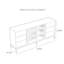 Buffet moderne avec 2 portes et 6 tiroirs-104977433