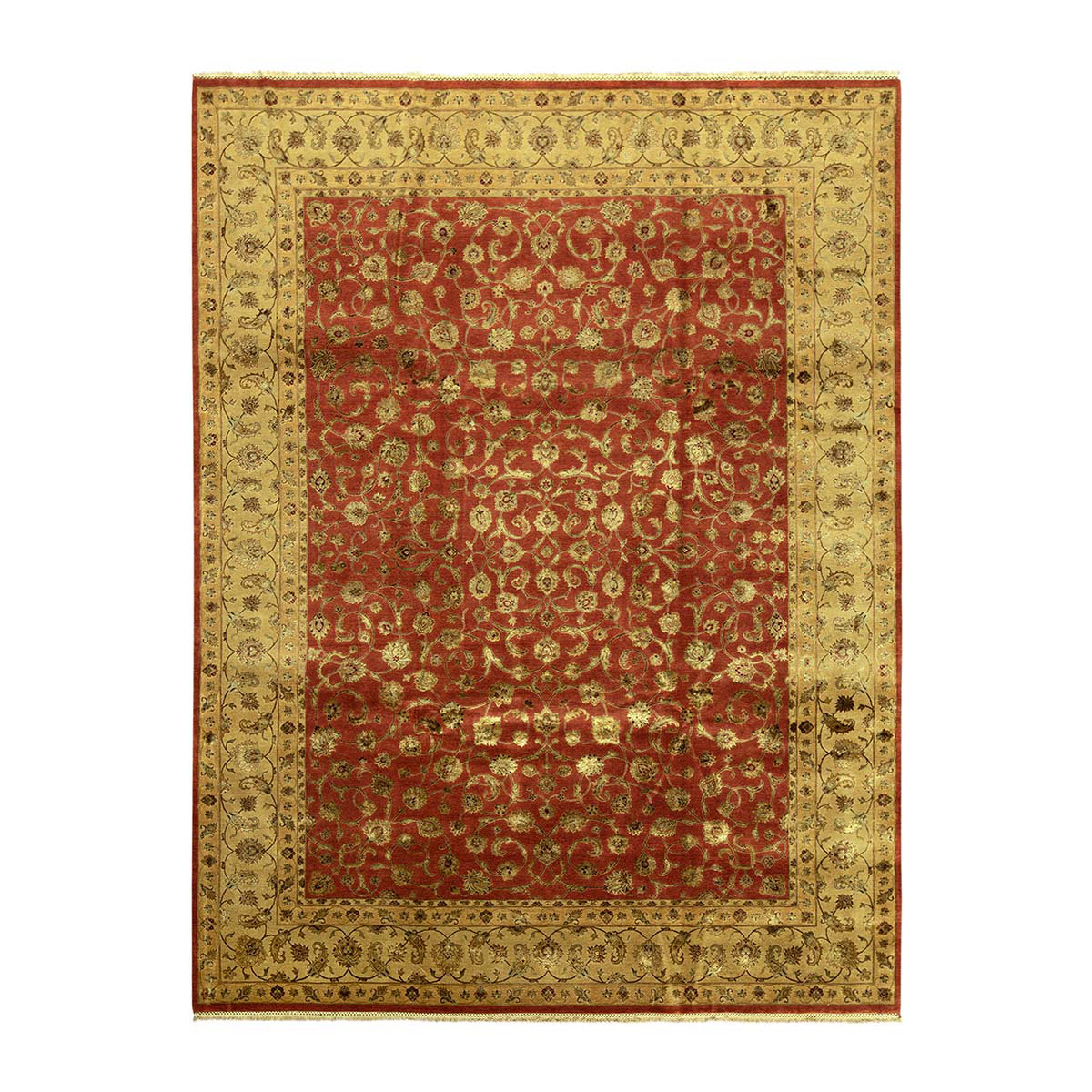 Bokara Rug Co., Inc. Handwoven Wool Oriental Area Rug in Brown/Yellow ...