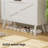 32" W Farmhouse Shoe Storage Cabinet With 2 Flip Drawers And Barn Door Design, Adjustable Shelves(White)-2144440435