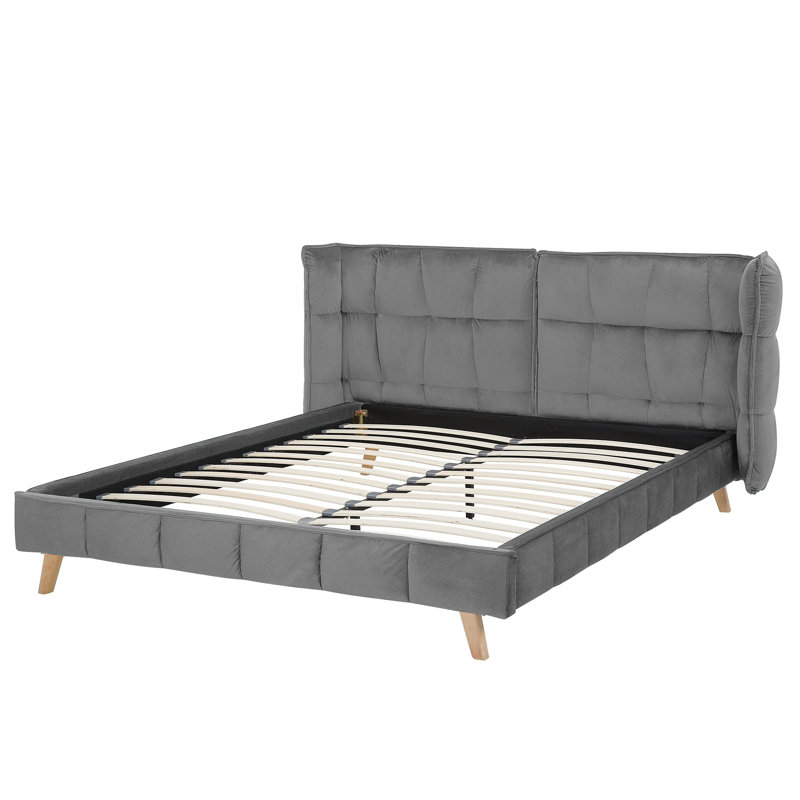 Watermill Upholstered Bed, European Kingsize (160 x 200 cm), Grey