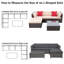 Housse pour ensemble de salon modulaire en L-728908865