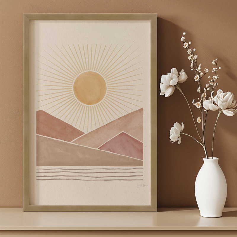 «Sunrise Serenity», Chrome poli, H 17,25 po x l 13,25 po