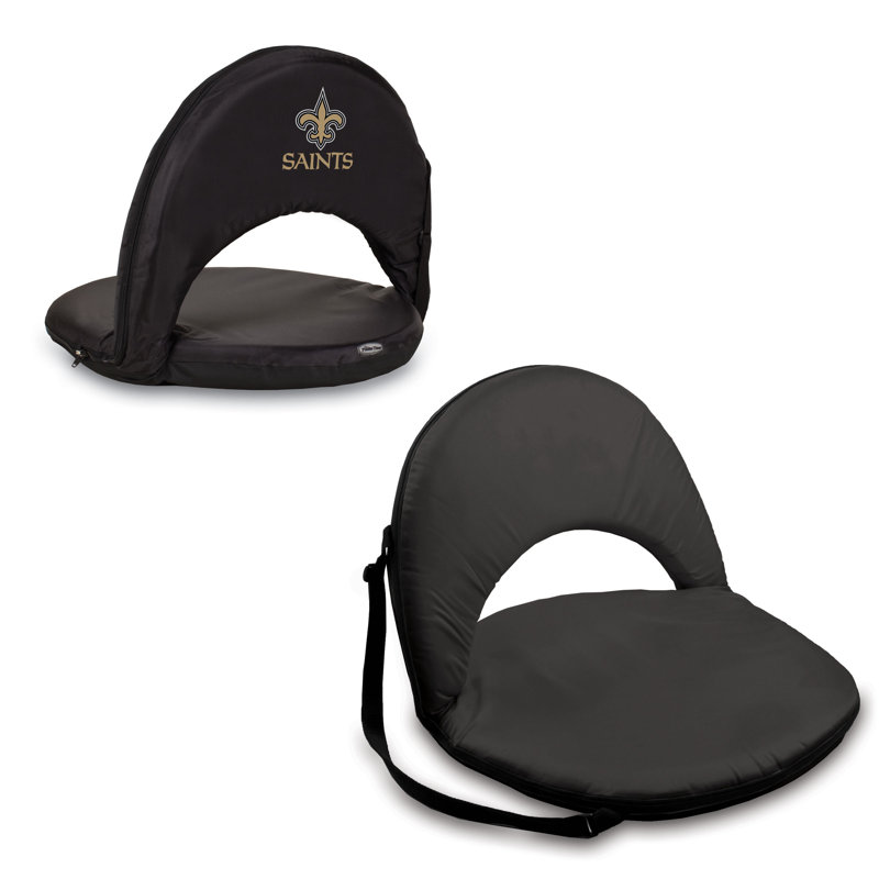 Digital Print Oniva Reclining Folding Stadium Seat, New Orleans Saints, Black