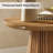 Small Round Solid Wood End Table, Farmhouse Side Table for Living Room, Bedroom