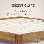 Structure de lit en bois massif NTC Sapa - Menuiserie japonaise minimaliste, pas de sommier tapissier, lattes silencieuses, assemblage facile-1995326084-1995326086