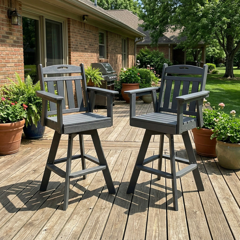 360° Swivel HDPE Outdoor Chair | Weather-Resistant, Low-Maintenance & Eco-Friendly