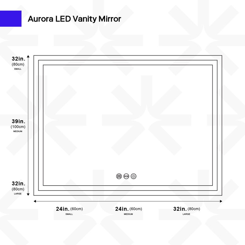 Miroir Donesia, 24 po x 31,5 po, Rectangle