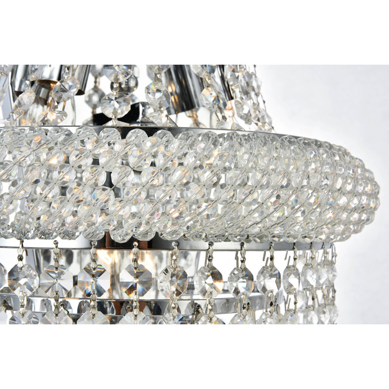 Isadora Flush Mounted Sconce, Chrome