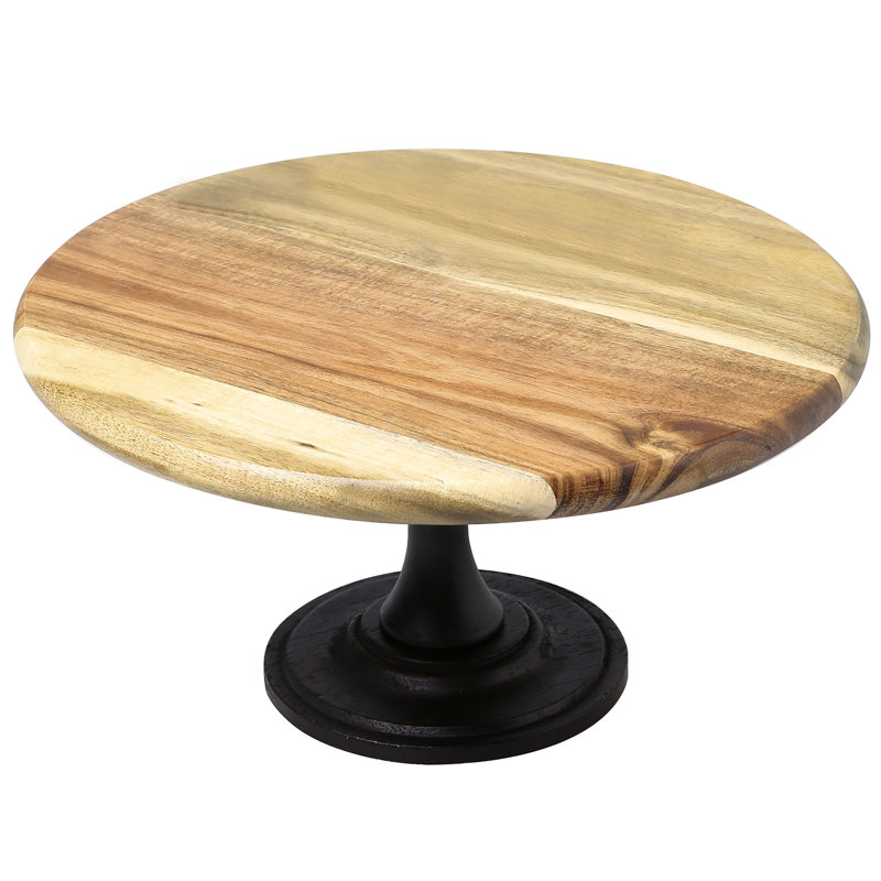 Présentoir à gâteaux en bois d'acacia Anahy