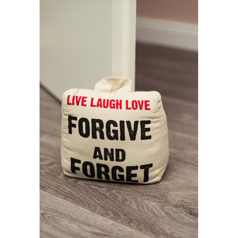 Live Laugh Love Fabric Door Wedge