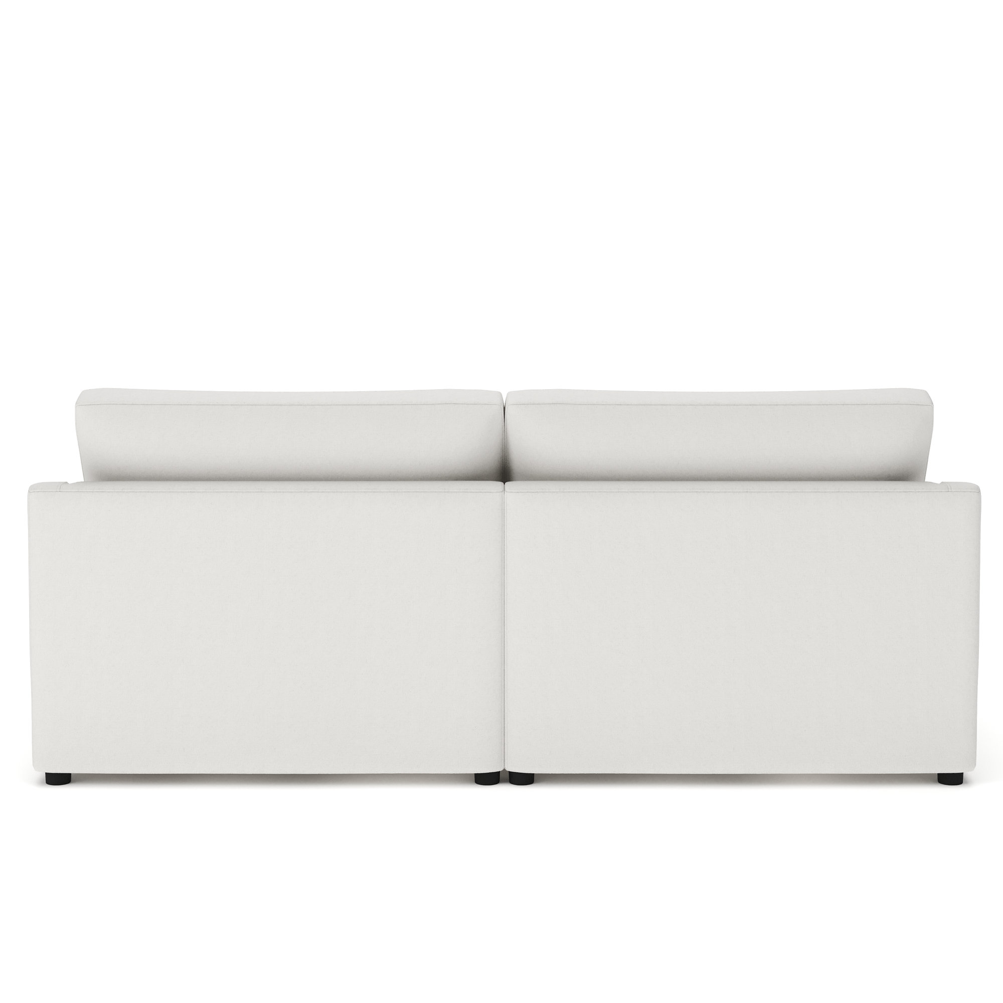 Essex 3-Piece Upholstered Modular Sectional, Macarena Beige Basketweave Fabric