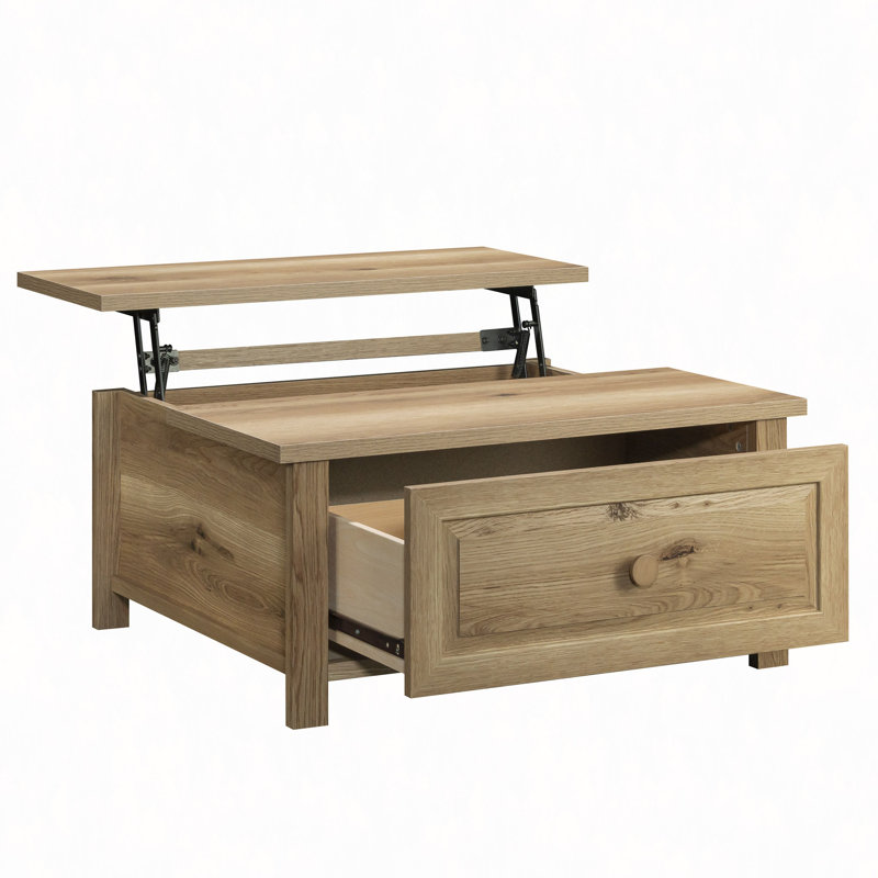 Table basse à plateau relevable avec 1 tiroir