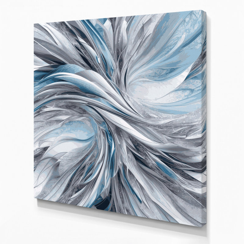 Digital Abstraction 42 Gray Canvas Wall Art