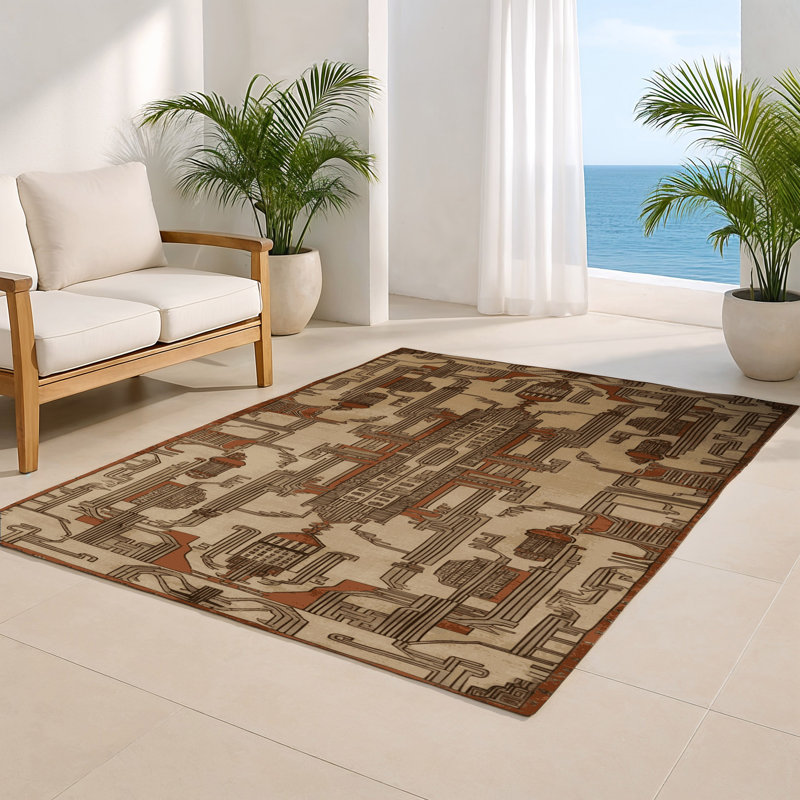 Tapis intérieur et extérieur ArtDeco, Rectangle 4pi x 6 pi
