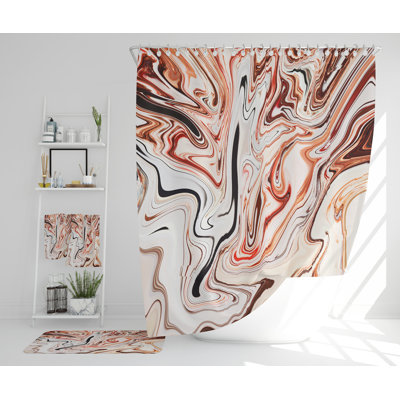 Niala Polyester Shower Curtain Set