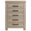 Commode à 5 tiroirs pour chambre à coucher