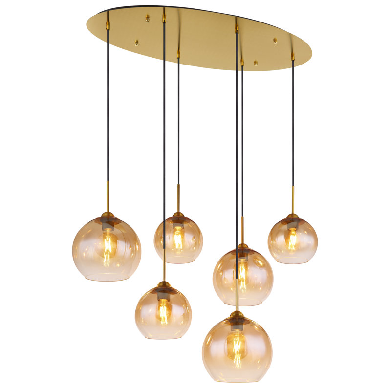 Aylesworth 6 - Light Brass Pendant