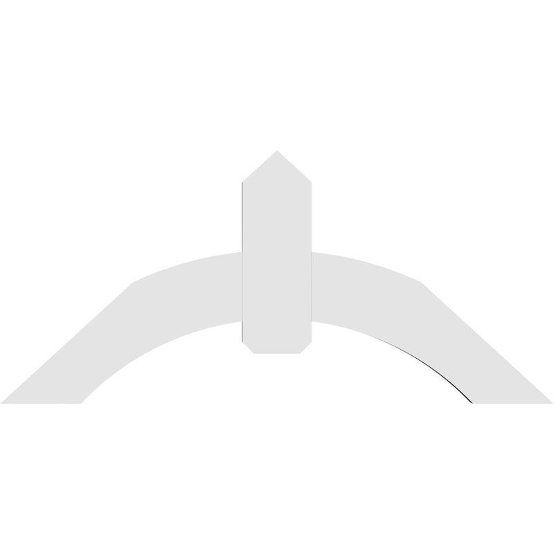 Support pour pignon en PVC Archdale, H 22 po x l 48 po (pas: 11/12), P 2 po x F 6 po