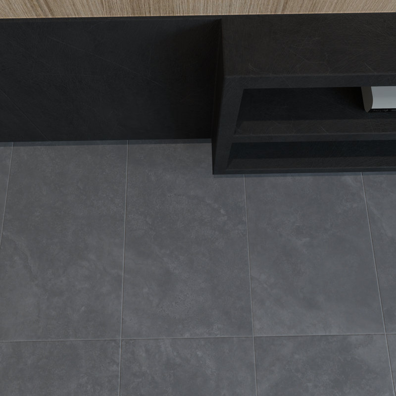 Nextar 12" x 24" Limestone Look Matte Porcelain Tile, Gray