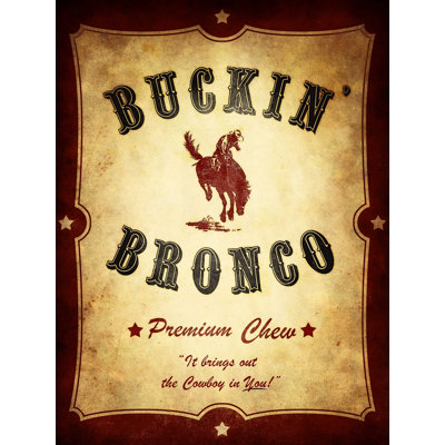Buckin Bronco - reproduction sur toile tendue