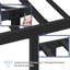 Modern Metal Bed Frame with Cross-design Headboard & Footboard-940498134-940498133