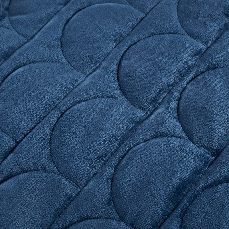 100% Polyester Throw Blanket, Navy Blue
