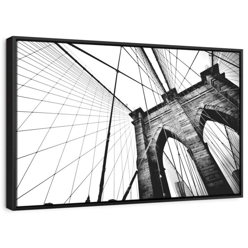«Brooklyn Suspension Bridge Wall Art», H 21 po x l 31 po