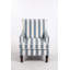 Chaise d'appoint rembourrée avec garniture cloutée