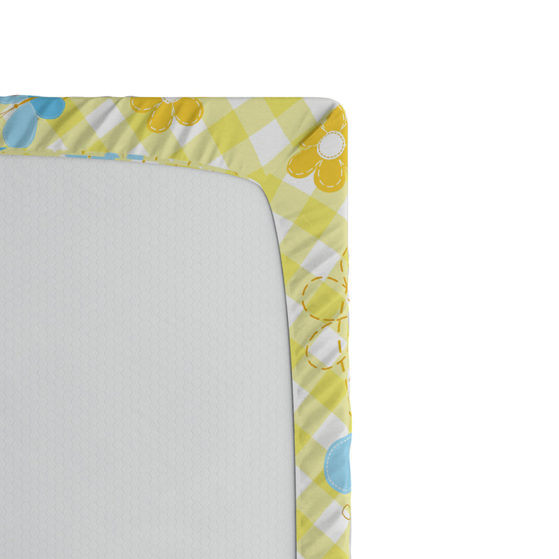 Microfiber Floral Fitted Sheet, Full Fitted Sheet
