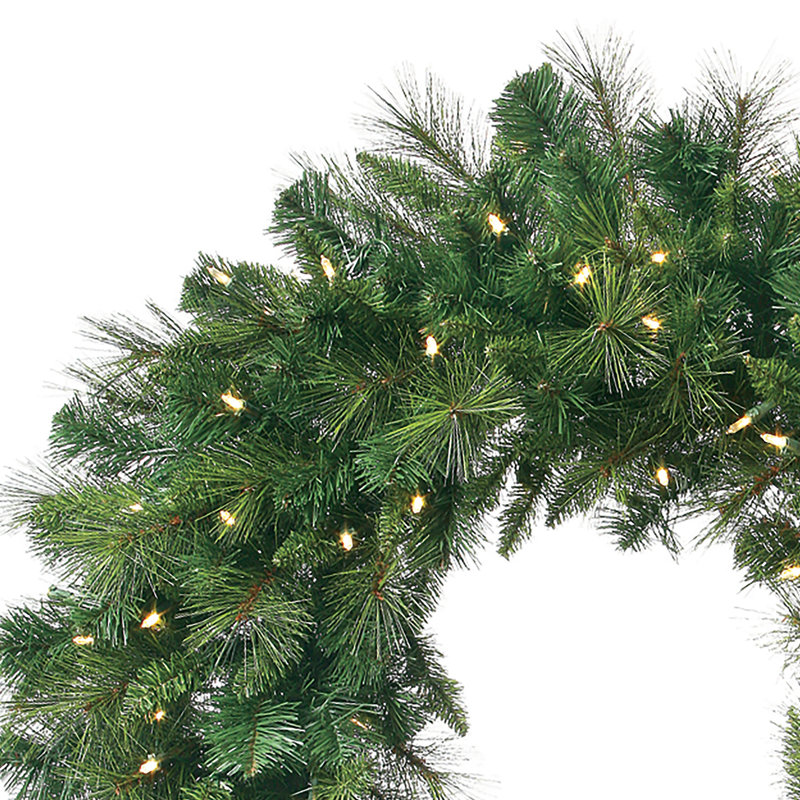 LED Belgium Mix Wreath, 36" W x 36" H x 7" D