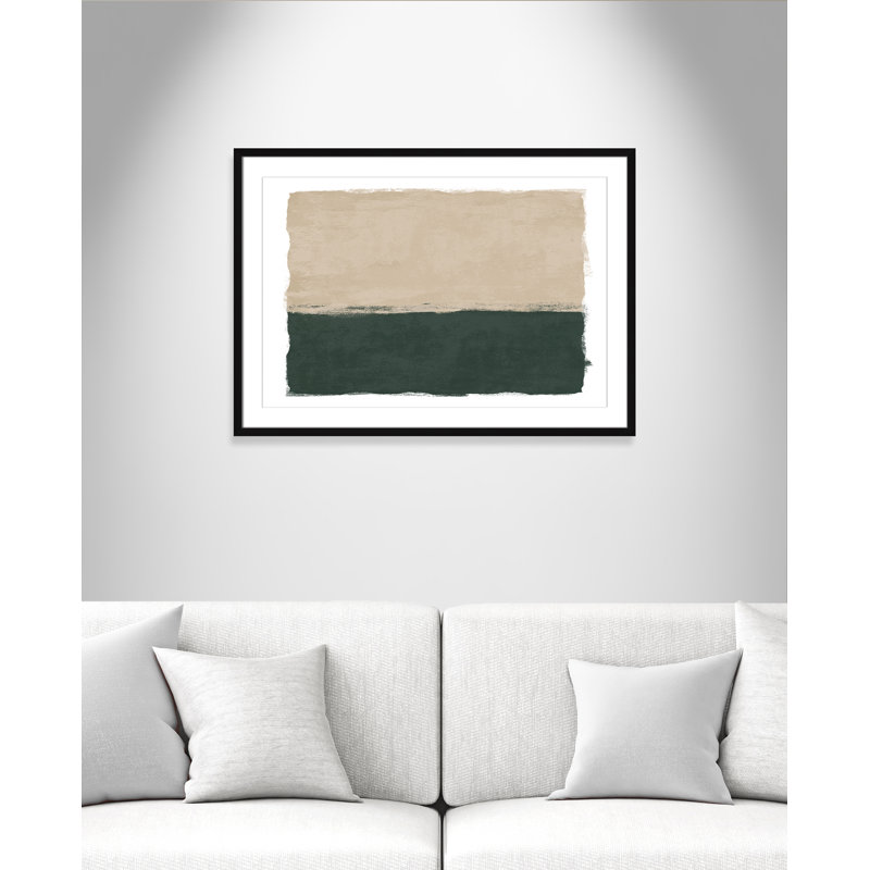«Emerald Forest II - Landscape Version Print» par Natalie Carpentieri, L 35,5 po x H 25,5 po, Imprimé mat, Noir satiné