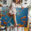 Toile sirène et harmonie poisson rouge-674655473