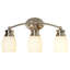 Éclairage pour salle de bain 3 lumières Savoy House Elise en nickel satiné-27064622